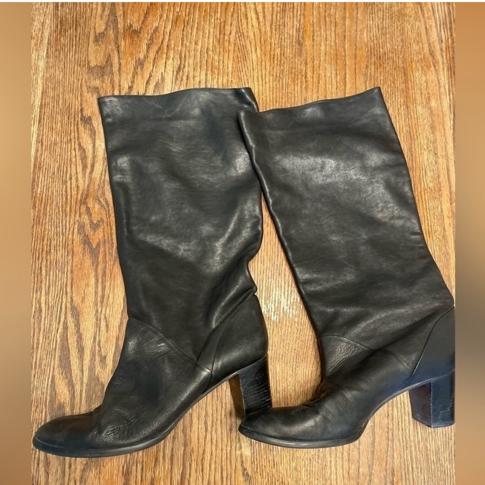 J. Crew Black Leather Boots